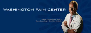 Logo for the Washington Pain Center in Washington D.C., a clinic for chronic pain management.