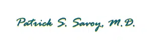Logo for General Surgeon, Patrick S. Savoy, M.D. in Oakdale, Louisiana.