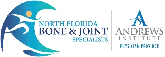 Logo for the North Florida Bone & Joints Specialists, as well as Andrews Institute Physician Provider.