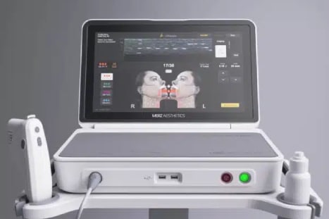 Ultherapy Prime treatment, a non-surgical skin treatment option for lifting and tightening facial skin.