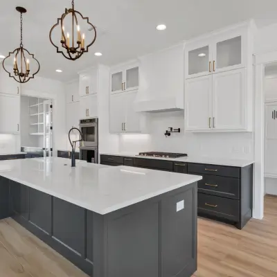 Finished custom home ready for move in