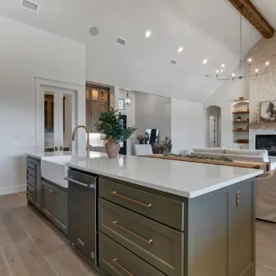 Detailed interior craftsmanship in custom home