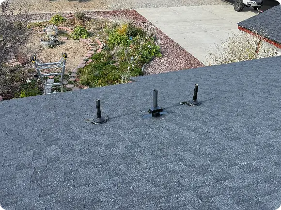 Asphalt shingle roof installation in Reno Nevada