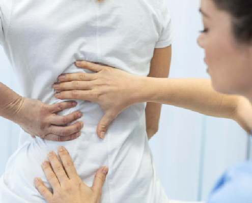 Older adult staying active and pain-free with proper spine care