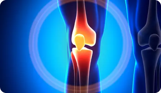 Radiofrequency ablation and nerve block for knee pain relief