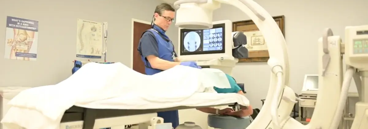 Radiofrequency ablation procedure targeting spinal nerves for chronic pain relief