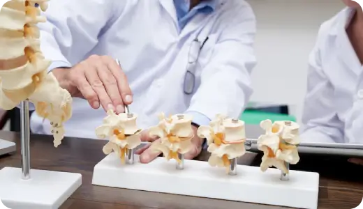 Spondylolisthesis vertebra slipping in the spine