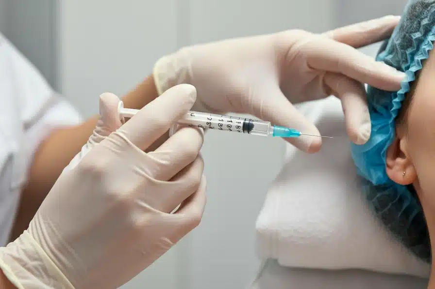 Licensed clinician injects BOTOX. Hawaii treatment for restoring facial volume as part of a Honolulu Glow Up procedure for special events.