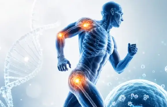 Advanced orthobiologics therapy supporting cellular signaling for joint, muscle, and tendon repair