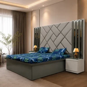 Modern Diamond Wing Bed