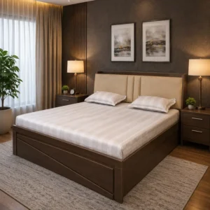 Classic Walnut Platform Bed