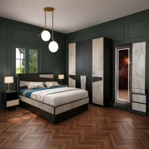 Modern Black Frame Bed