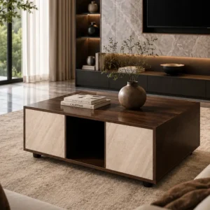 Premium Walnut Block Coffee Table