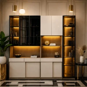 Aurelia Glass Display Crockery Unit