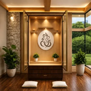 Divine Classic Wooden Pooja Unit