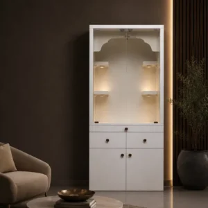 Divine Minimalist Pooja Cabinet