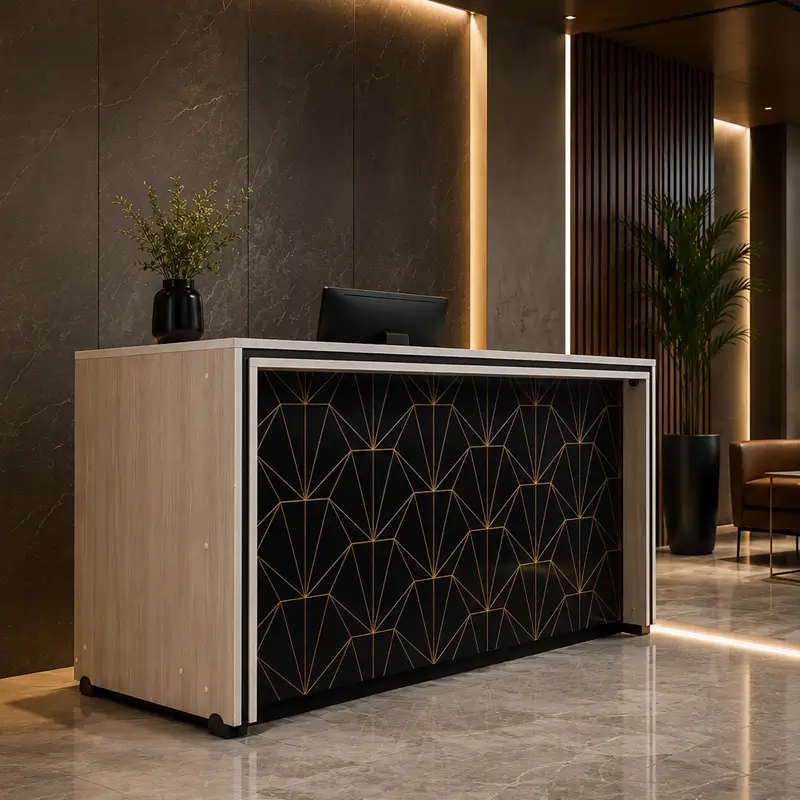 Geometric Luxury Executive Desk