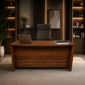Classic Walnut Executive Desk