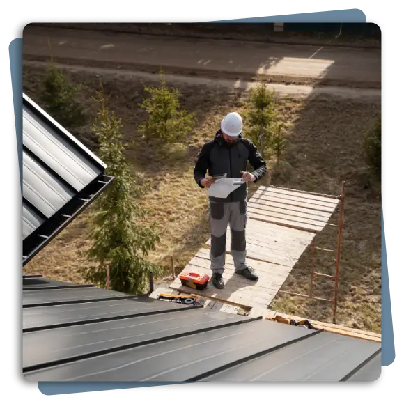 Commercial visual roof inspection by Weather Knight in Louisville, KY