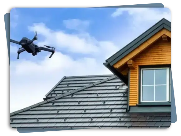 Professional aerial roof inspection service for commercial properties in Louisville